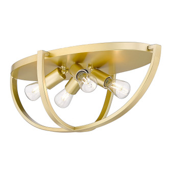 Colson OG Four Light Flush Mount in Olympic Gold (62|3167FM24OG)