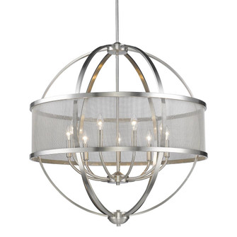 Colson PW Nine Light Chandelier in Pewter (62|31679PWPW)