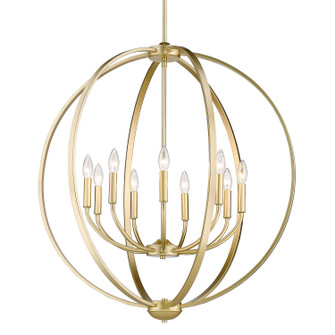 Colson OG Nine Light Chandelier in Olympic Gold (62|31679OG)