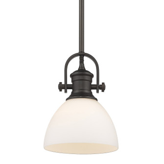 Hines One Light Mini Pendant in Rubbed Bronze (62|3118M1LRBZOP)