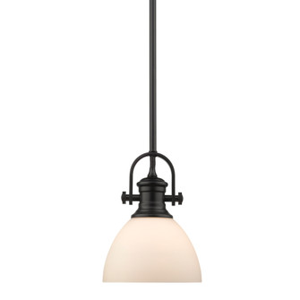 Hines BLK One Light Mini Pendant in Matte Black (62|3118M1LBLKOP)