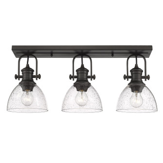 Hines Three Light Semi-Flush Mount in Rubbed Bronze (62|31183SFRBZSD)