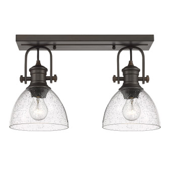 Hines Two Light Semi-Flush Mount in Rubbed Bronze (62|31182SFRBZSD)