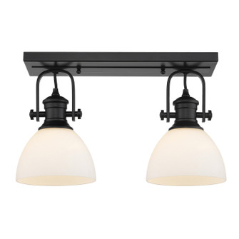 Hines Two Light Semi-Flush Mount in Matte Black (62|31182SFBLKOP)