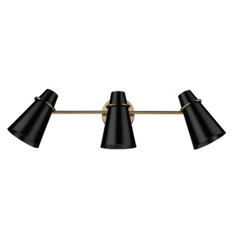 Reeva Three Light Bath Vanity in Modern Brass (62|2122BA3MBSBLK)