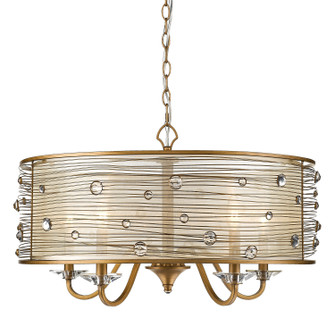 Joia Five Light Chandelier in Peruvian Gold (62|19935PG)