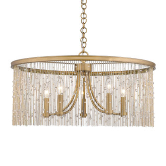 Marilyn Five Light Chandelier in Peruvian Gold (62|17715PGCRY)