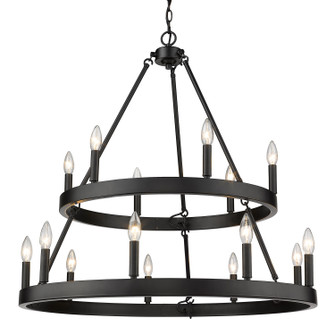 Alastair 15 Light Chandelier in Matte Black (62|101769BLK)