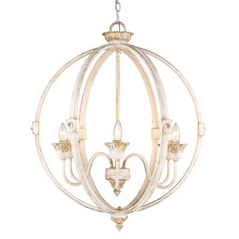 Jules Six Light Chandelier in Antique Ivory (62|08926AI)