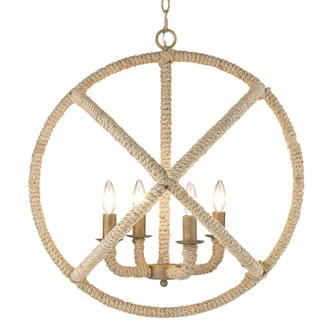 Marina Four Light Chandelier in Burnished Chestnut (62|08684BC)