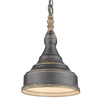 Keating One Light Mini Pendant in Antique Black Iron (62|0806SABI)