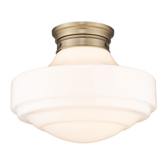 Ingalls One Light Semi-Flush Mount in Modern Brass (62|0508LSFMBSVMG)
