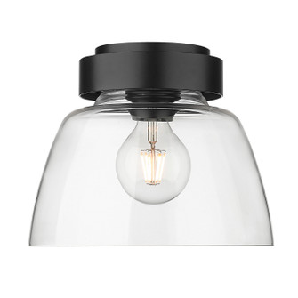 Remy One Light Flush Mount in Matte Black (62|0314FM10BLKCLR)