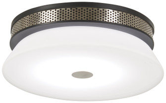 Tauten LED Flush Mount in Coal With Brushed Nickel (42|P955691L)