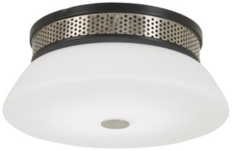 Tauten LED Flush Mount in Coal With Brushed Nickel (42|P954691L)