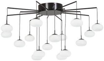 George'S Web LED Chandelier(Convertible To Semi Flush) in Bronze W/Gold Dust (42|P8239671L)