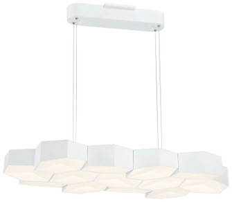 Hexacomb LED Pendant in Matte White (42|P8219044BL)