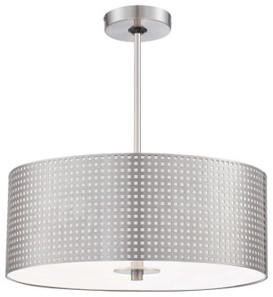 Grid Three Light Pendant in Brushed Nickel (42|P5743084)