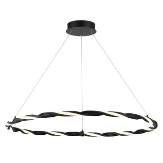 Convolution LED Island Pendant in Coal Black (42|P548366AL)