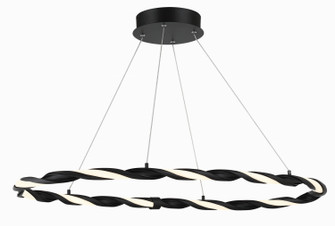 Convolution LED Pendant in Coal Black (42|P548266AL)