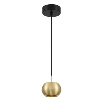 Halo LED Mini Pendant in Coal And Brushed Gold (42|P5472884L)