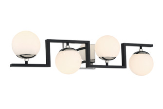 Alluria Ii Four Light Bath in Coal With Polished Nichel High (42|P5424572)