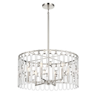 Charming Six Light Pendant in Polished Nickel (42|P5386613)