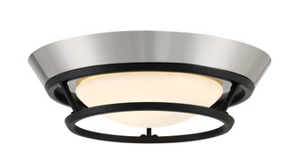 Beam Me Up LED Flush Mount in Coal With Brushed Nickel (42|P5371691L)