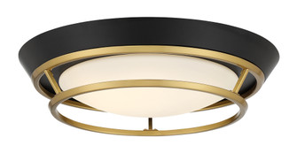 Beam Me Up LED Flush Mount in Coal And Satin Brass (42|P5371689L)