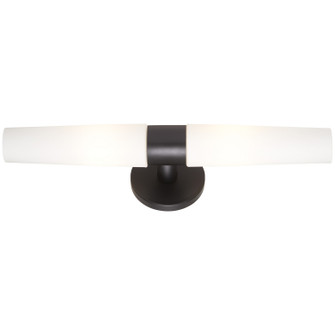 Saber Two Light Wall Sconce in Coal Black (42|P504266A)