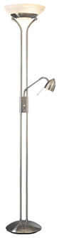 George's Reading Room LED Torchiere W/Reading Lamp in Brushed Nickel (42|P256084)