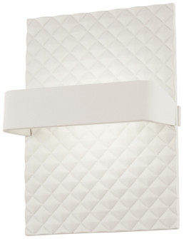 Quilted LED Wall Sconce in Matte White (42|P1774044BL)
