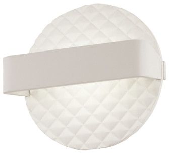Quilted LED Wall Sconce in Matte White (42|P1773044BL)