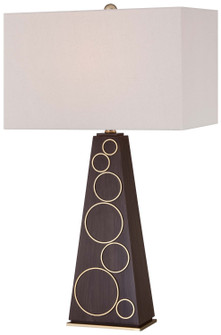 Portables One Light Table Lamp in Dark Walnut With Honey Gold Accents (42|P16100)