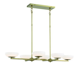 Scale LED Island Pendant in Soft Brass (42|P1466695L)