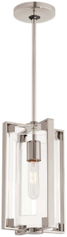 Crystal-Clear One Light Mini Pendant in Polished Nickel (42|P1401613)
