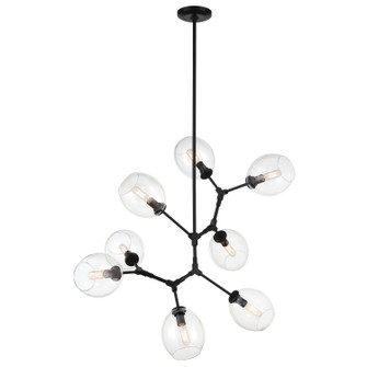 Nexpo Eight Light Pendant in Coal Black (42|P136566A)