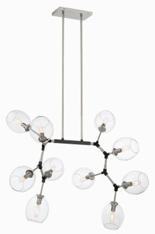 Nexpo Ten Light Chandelier in Coal Black (42|P1360619)