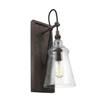Loras One Light Wall Sconce in Dark Weathered Iron (1|WB1850DWI)