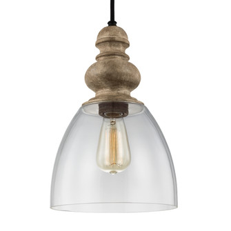 Matrimonio One Light Pendant in Driftwood / Dark Weathered Zinc (1|P1395DFWDWZ)