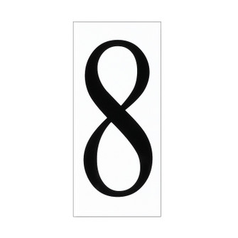 Address Light Address Number Tile in White Plastic (1|9061868)