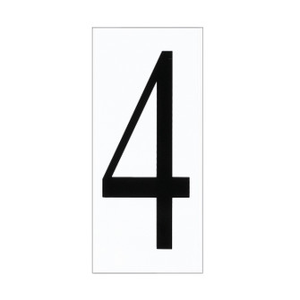 Address Light Address Number Tile in White Plastic (1|9061468)