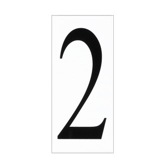Address Light Address Number Tile in White Plastic (1|9061268)
