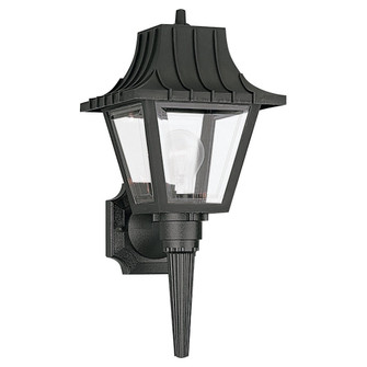 Polycarbonate Outdoor One Light Outdoor Wall Lantern in Black (1|872032)