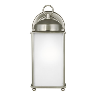 New Castle One Light Outdoor Wall Lantern in Antique Brushed Nickel (1|8593001965)