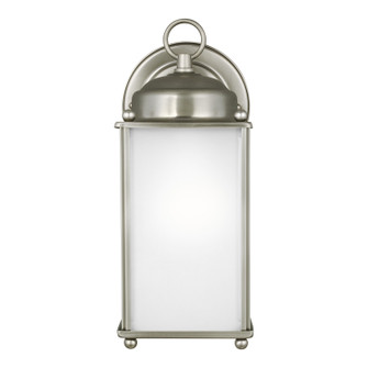 New Castle One Light Outdoor Wall Lantern in Antique Brushed Nickel (1|8593001965)