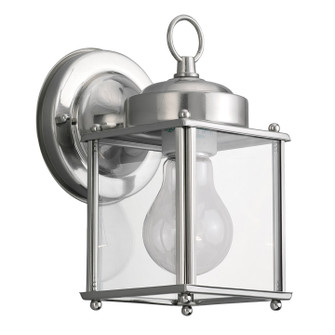 New Castle One Light Outdoor Wall Lantern in Antique Brushed Nickel (1|8592965)