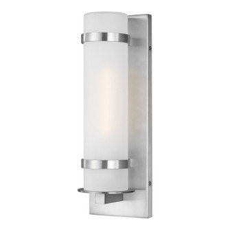 Alban One Light Outdoor Wall Lantern in Satin Aluminum (1|8518301EN304) Alban One Light Outdoor Wall Lantern in Satin Aluminum (1|8518301EN304)