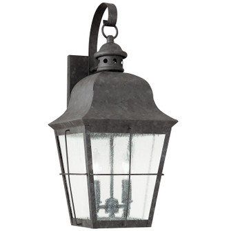 Chatham Two Light Outdoor Wall Lantern in Oxidized Bronze (1|846346)