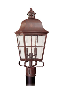 Chatham Two Light Outdoor Post Lantern in Weathered Copper (1|8262EN44)